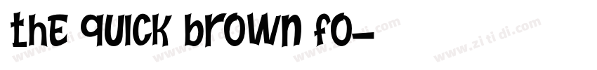 the quick brown fo字体转换